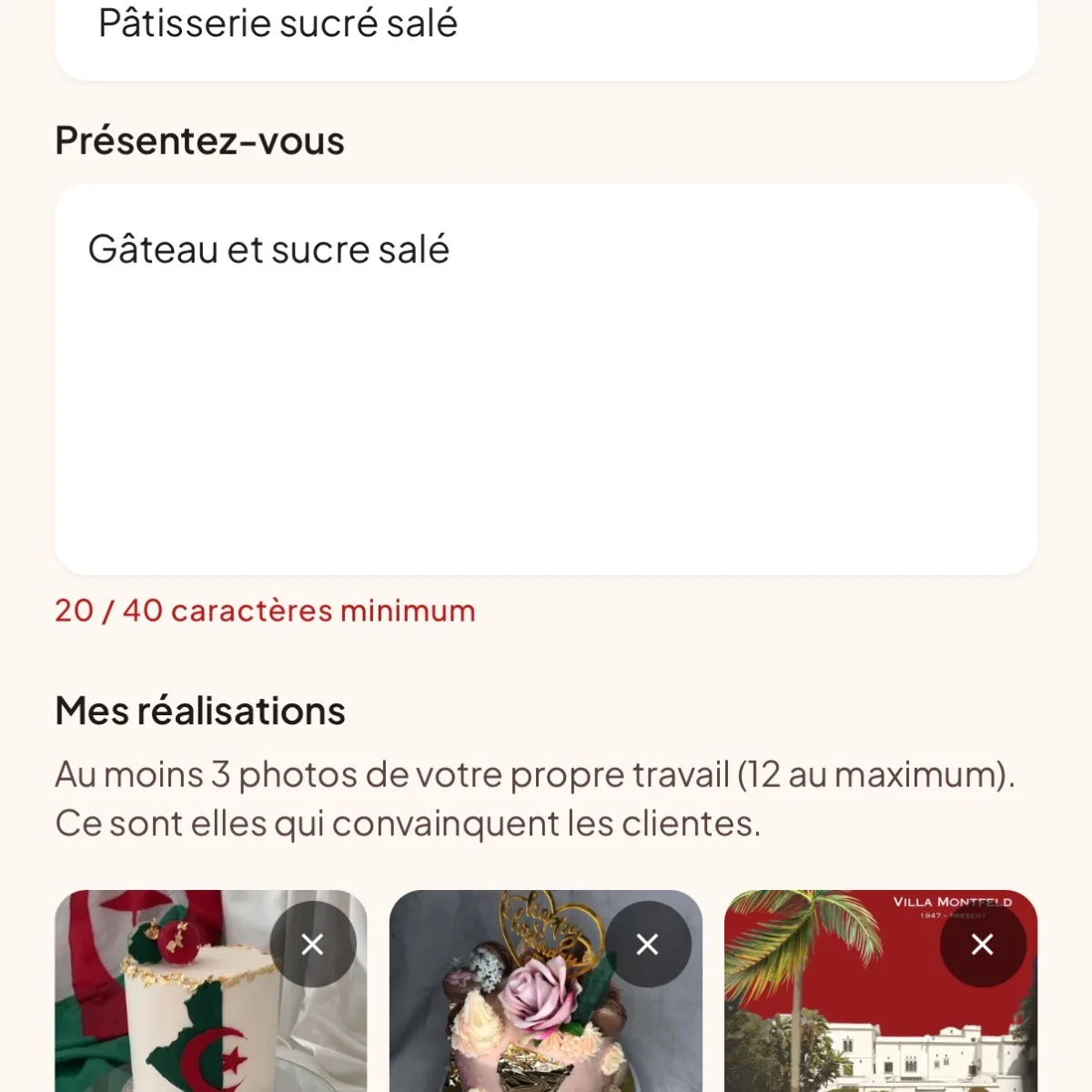 Pâtisserie et cake design — Abdelmoumen Drici